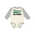 thumbnail image 1 of Inktastic Future Historian Boys or Girls Long Sleeve Baby Bodysuit, 1 of 5