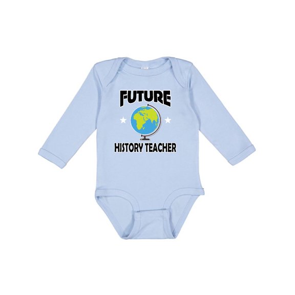 Inktastic Future History Teacher Boys or Girls Long Sleeve Baby Bodysuit