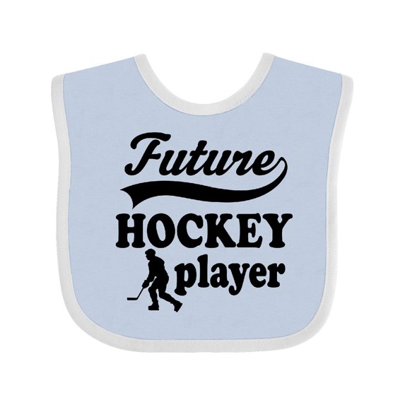 Inktastic Future Hockey Player Baby Boy Boys Baby Bib