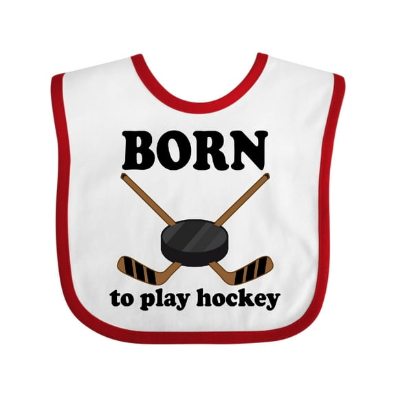 Inktastic Future Hockey Player Born to Play Hockey Boys Baby Bib