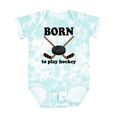 thumbnail image 1 of Inktastic Future Hockey Player Born to Play Hockey Boys Baby Bodysuit, 1 of 5