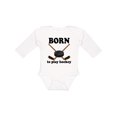 thumbnail image 1 of Inktastic Future Hockey Player Born to Play Hockey Boys Long Sleeve Baby Bodysuit, 1 of 5