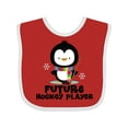 thumbnail image 1 of Inktastic Future Hockey Player Penguin Boys or Girls Baby Bib, 1 of 4