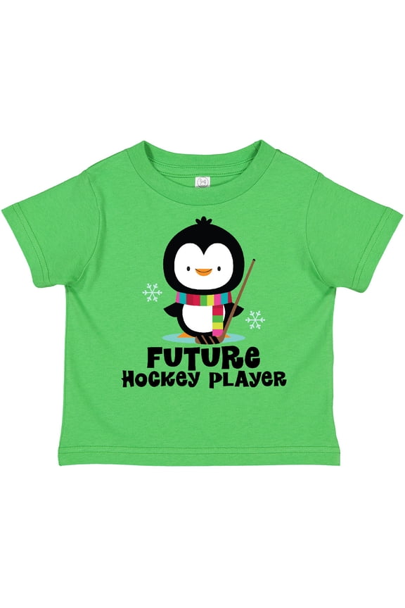 Future Hockey Player Penguin Boys or Girls Toddler T-Shirt