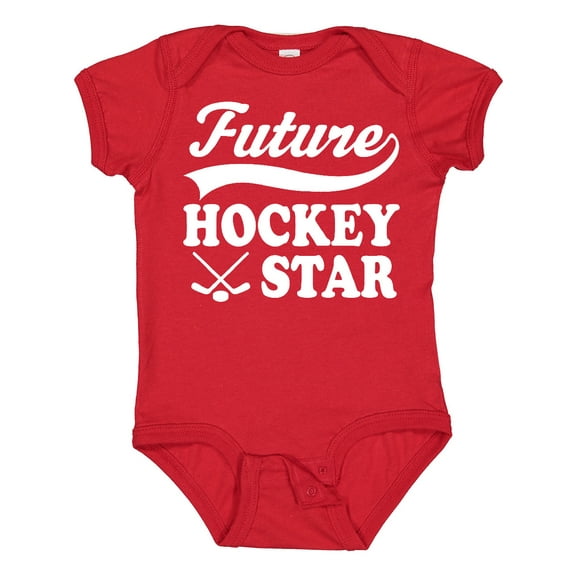 Inktastic Future Hockey Star Childs Sports Boys or Girls Baby Bodysuit