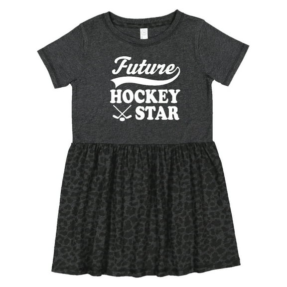 Inktastic Future Hockey Star Childs Sports Girls Toddler Dress