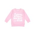 thumbnail image 1 of Inktastic Future Hockey Star Childs Sports Toddler Sweatshirt, 1 of 4