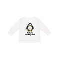 thumbnail image 1 of Inktastic Future Hockey Star Penguin Boys or Girls Long Sleeve Toddler T-Shirt, 1 of 5