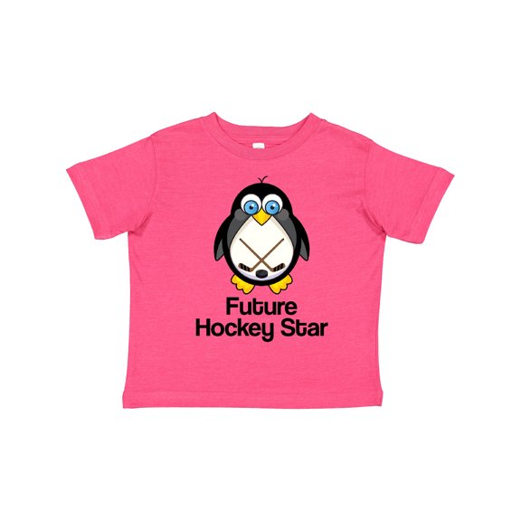 Inktastic Future Hockey Star Penguin Boys or Girls Toddler T-Shirt