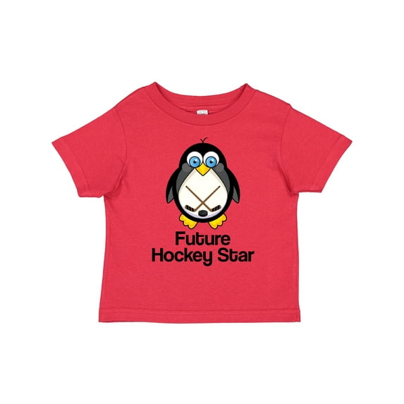Inktastic Future Hockey Star Penguin Boys or Girls Toddler T-Shirt