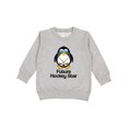thumbnail image 1 of Inktastic Future Hockey Star Penguin Toddler Sweatshirt, 1 of 4