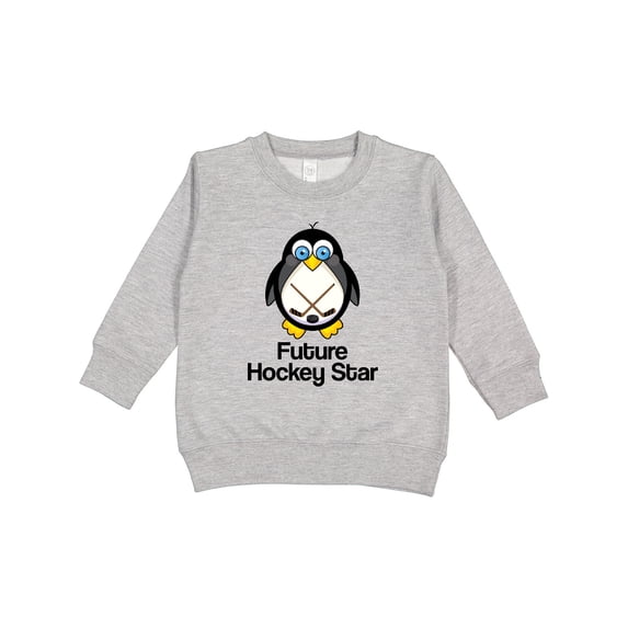 Inktastic Future Hockey Star Penguin Toddler Sweatshirt