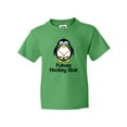 thumbnail image 1 of Inktastic Future Hockey Star Penguin Youth T-Shirt, 1 of 5