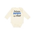 thumbnail image 1 of Inktastic Future Hockey Star Sports Boys or Girls Long Sleeve Baby Bodysuit, 1 of 5