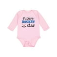 thumbnail image 1 of Inktastic Future Hockey Star Sports Boys or Girls Long Sleeve Baby Bodysuit, 1 of 5