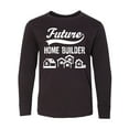 thumbnail image 1 of Inktastic Future Home Builder Contractor Long Sleeve Youth T-Shirt, 1 of 5