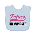 thumbnail image 1 of Inktastic Future HR Manager Boys Baby Bib, 1 of 4