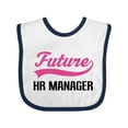 thumbnail image 1 of Inktastic Future HR Manager Boys Baby Bib, 1 of 4