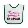 thumbnail image 1 of Inktastic Future HR Manager Boys Baby Bib, 1 of 4