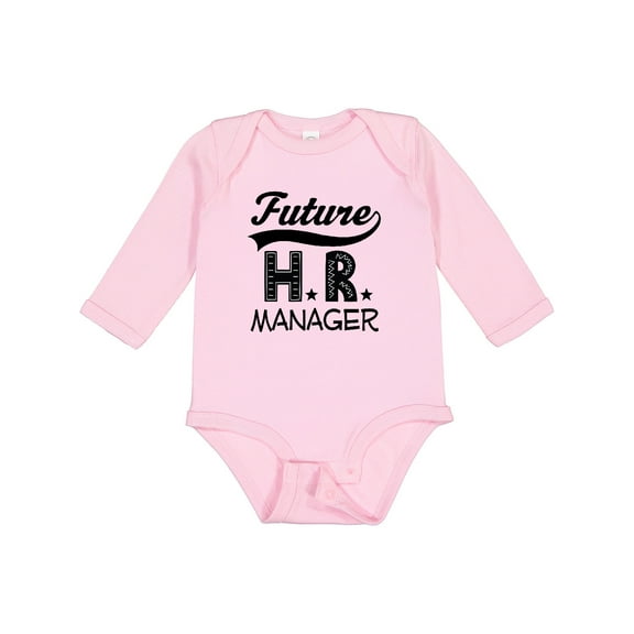 Inktastic Future HR Manager Boys or Girls Long Sleeve Baby Bodysuit