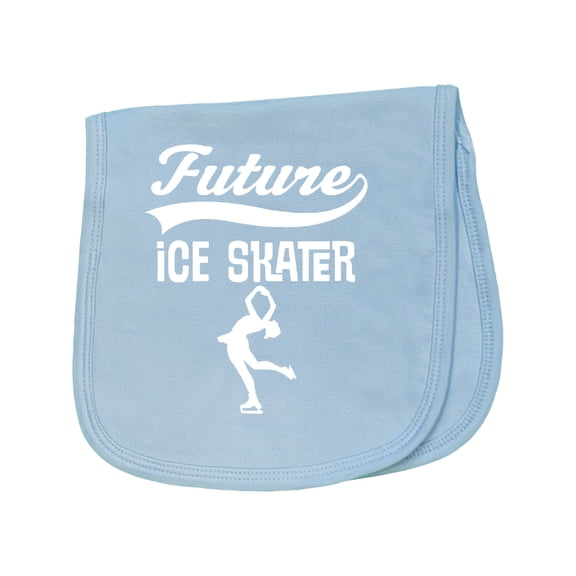 Inktastic Future Ice Skater Girls Skating Baby Burp Cloth