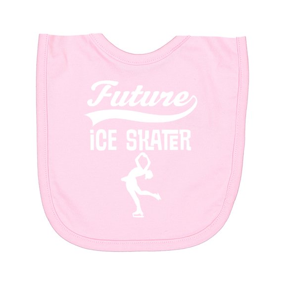 Inktastic Future Ice Skater Girls Skating Newborn Bib