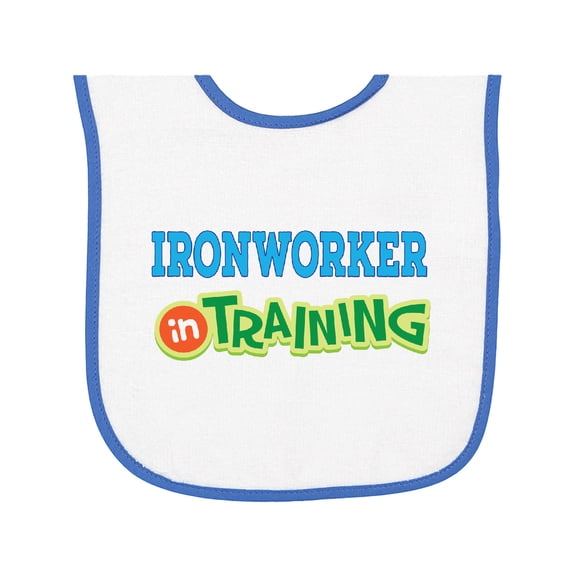 Inktastic Future Ironworker in Training Baby Terry Cloth Bib