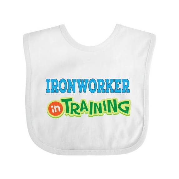 Inktastic Future Ironworker in Training Boys or Girls Baby Bib