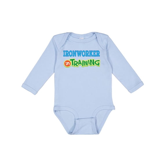 Inktastic Future Ironworker in Training Boys or Girls Long Sleeve Baby Bodysuit