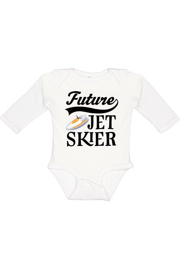 Future Jet Skier Water Sports Boys or Girls Long Sleeve Baby Bodysuit