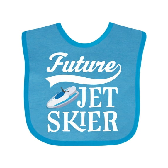 Inktastic Future Jet Skier Water Sports Skiing Boys or Girls Baby Bib