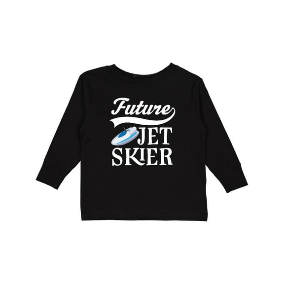 Inktastic Future Jet Skier Water Sports Skiing Boys or Girls Long Sleeve Toddler T-Shirt