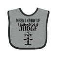 thumbnail image 1 of Inktastic Future Judge Law Scale Boys or Girls Baby Bib, 1 of 4