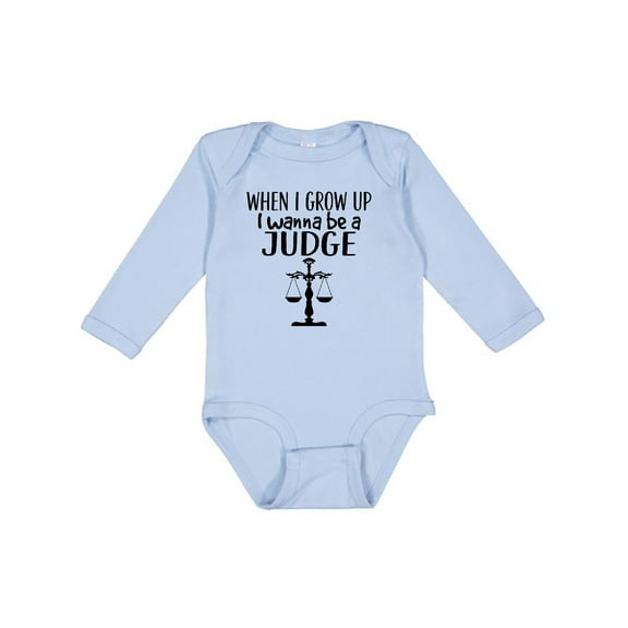 Inktastic Future Judge Law Scale Boys or Girls Long Sleeve Baby Bodysuit