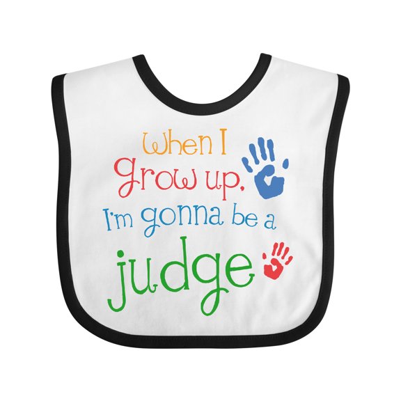 Inktastic Future Judge for Kids Boys or Girls Baby Bib