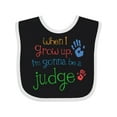 thumbnail image 1 of Inktastic Future Judge for Kids Boys or Girls Baby Bib, 1 of 4