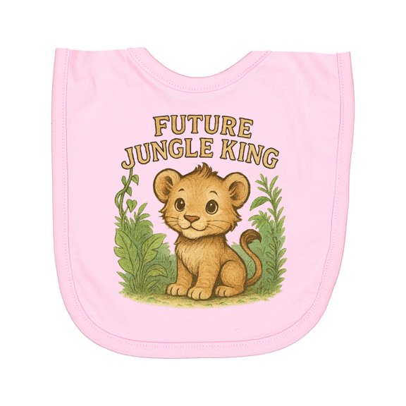 Inktastic Future Jungle King Lion Newborn Bib