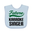 thumbnail image 1 of Inktastic Future Karaoke Singer Boys Baby Bib, 1 of 4