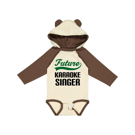 Inktastic Future Karaoke Singer Boys Long Sleeve Baby Bodysuit