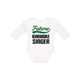 thumbnail image 1 of Inktastic Future Karaoke Singer Boys Long Sleeve Baby Bodysuit, 1 of 5