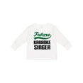 thumbnail image 1 of Inktastic Future Karaoke Singer Boys Long Sleeve Toddler T-Shirt, 1 of 5