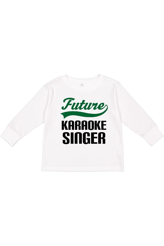 Future Karaoke Singer Boys Long Sleeve Toddler T-Shirt