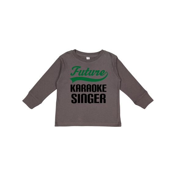 Inktastic Future Karaoke Singer Boys Long Sleeve Toddler T-Shirt