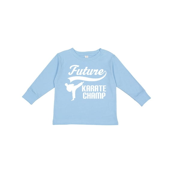 Inktastic Future Karate Champ Boys Long Sleeve Toddler T-Shirt