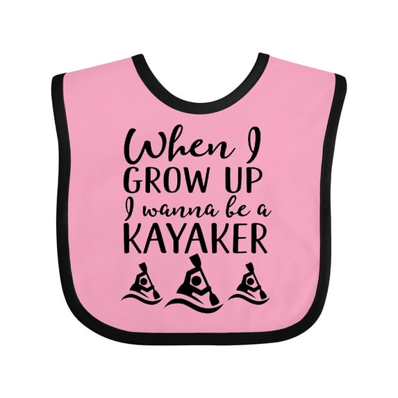 Inktastic Future Kayaker Boating Gift Kayaking Boys or Girls Baby Bib