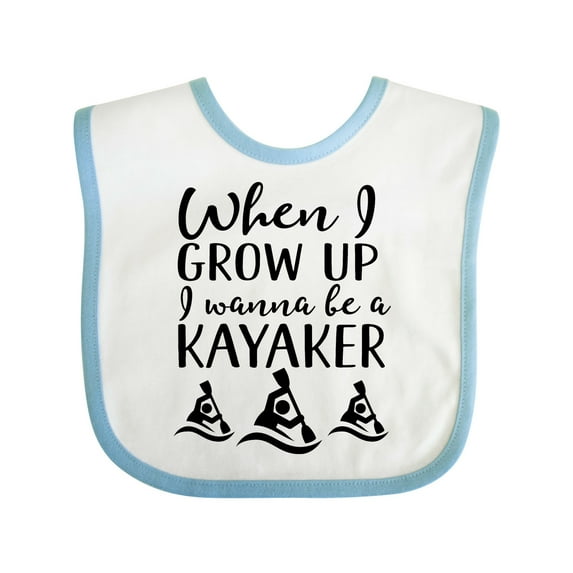 Inktastic Future Kayaker Boating Gift Kayaking Boys or Girls Baby Bib