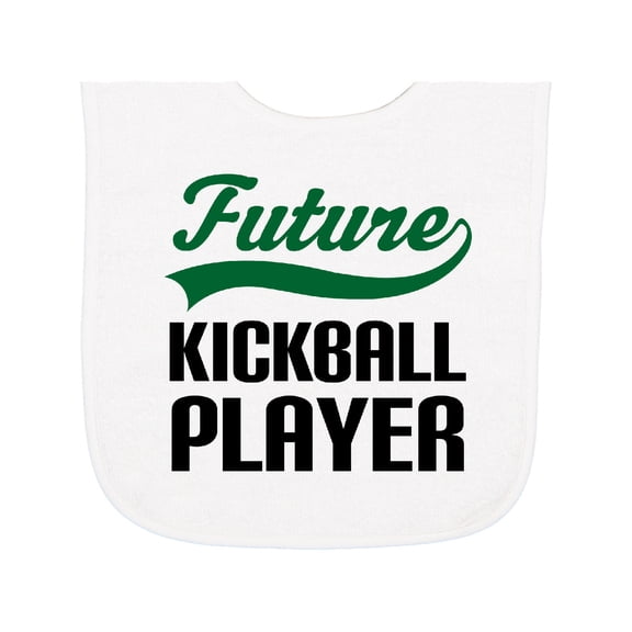 Inktastic Future Kickball Player Baby Terry Cloth Bib