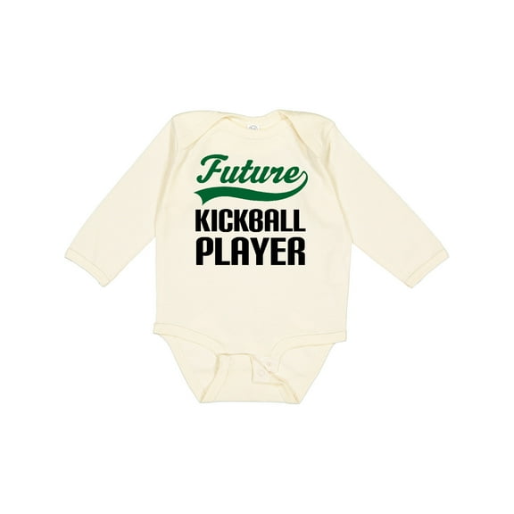 Inktastic Future Kickball Player Boys or Girls Long Sleeve Baby Bodysuit