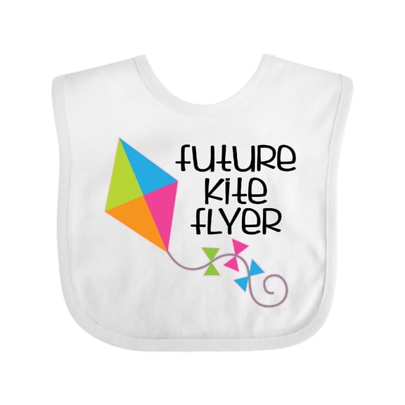 Inktastic Future Kite Flyer Boys or Girls Baby Bib