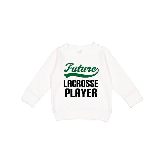 Inktastic Future Lacrosse Player Toddler Sweatshirt